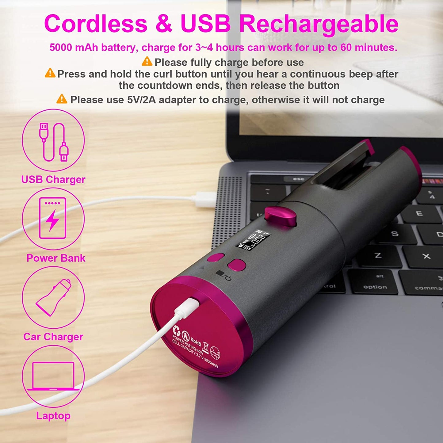 RIZADOR INALÁMBRICO USB