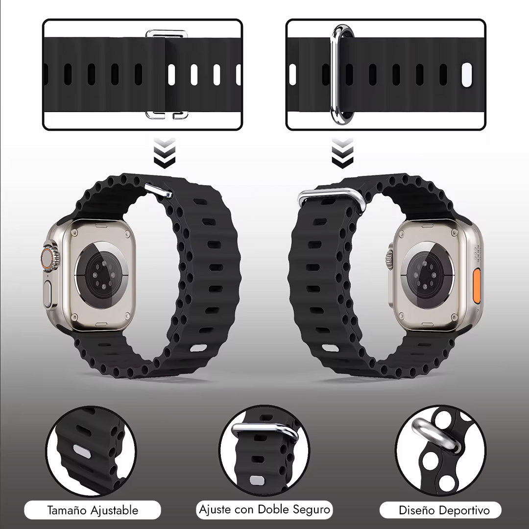 [2 REGALOS INCLUSOS] Smartwatch 9 ULTRA 2™ + REGALOS (AirPods UHD + 7 Pulseras)